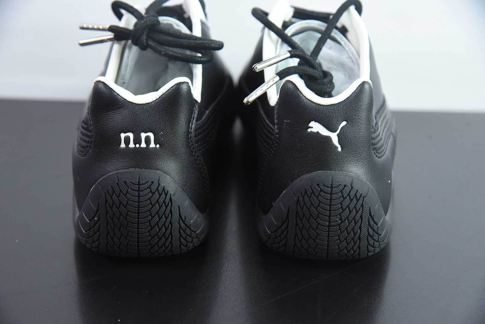 彪马Puma Ferrari x Puma Speedcet 联名彪马黑白低帮复古运动休闲赛车跑鞋纯原版本 货号：404267-02