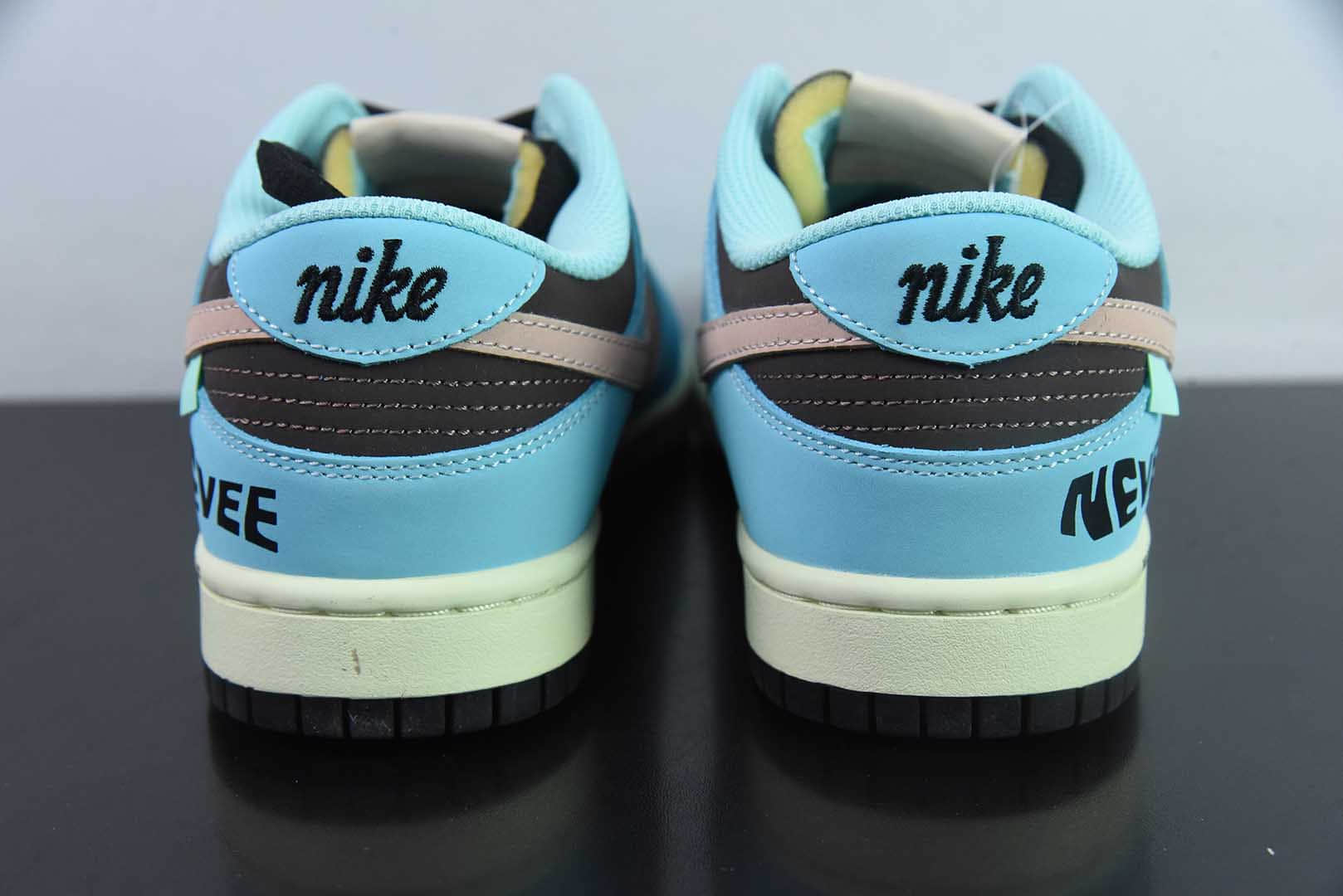 耐克Nike SB Dunk Low 笑脸蓝棕配色SB低帮休闲运动滑板板鞋纯原版本 货号：MU0232-366