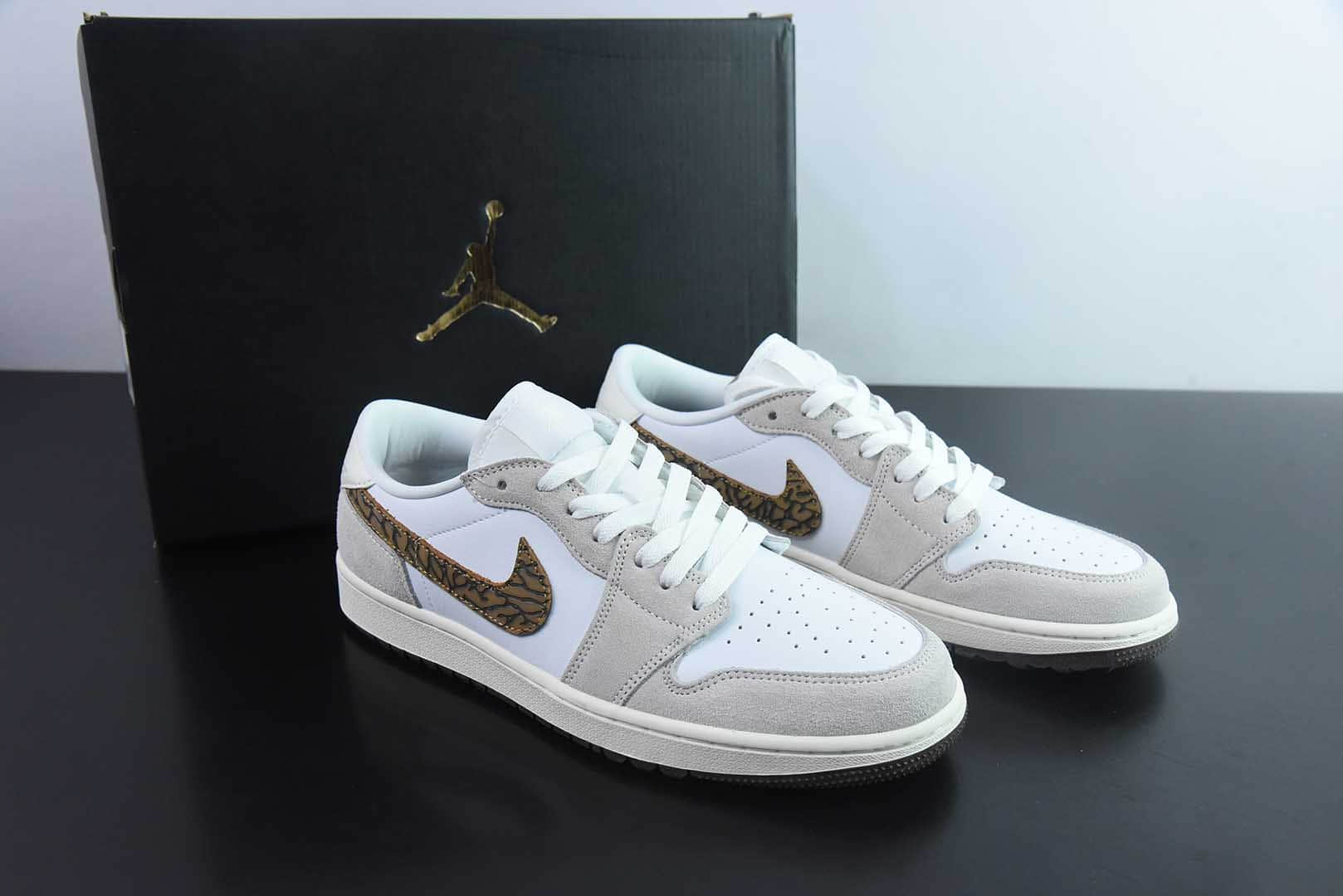 乔丹Air Jordan AJ1 Low GOLF高尔夫米灰低帮休闲板鞋纯原版本 货号：DD9315-116