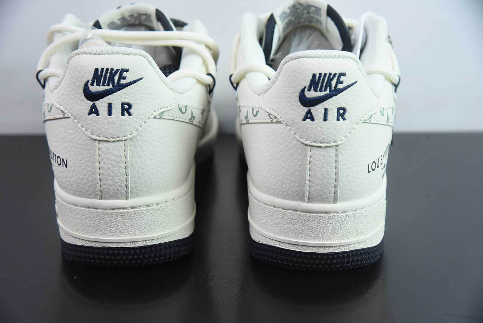 耐克Nike Air Force 1 '07 Low “LV联名白深蓝抽绳”空军一号低帮休闲板鞋纯原版本 货号：DM6868-098