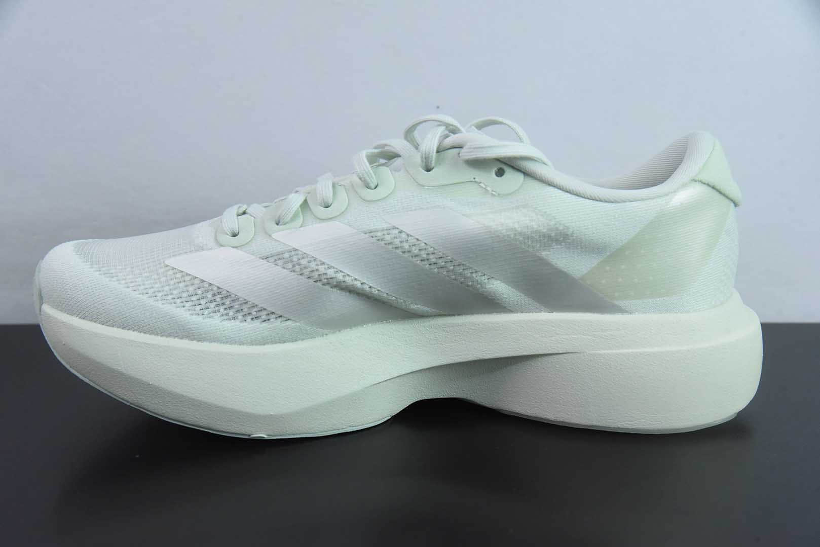 阿迪达斯Adidas Adizero Evo SL阿迪薄荷绿超轻透气缓震跑鞋纯原版本 货号：JR5840
