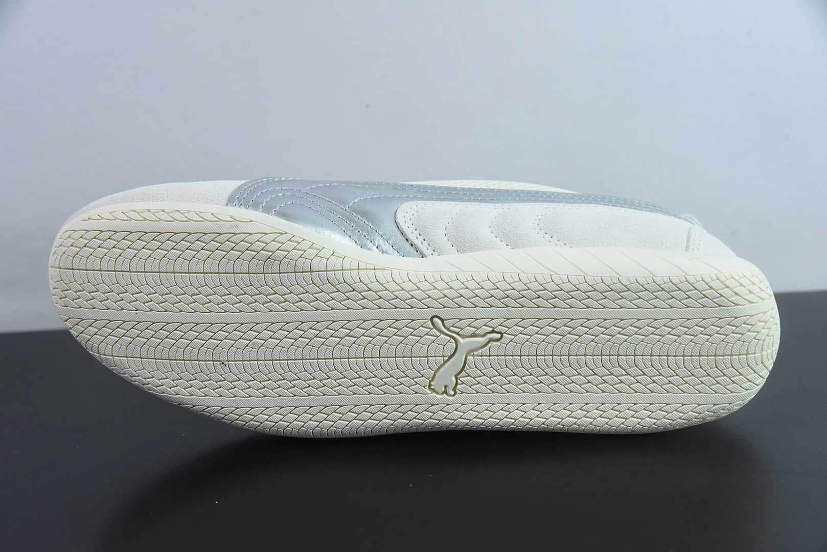 彪马The Open Product x Puma Speedcat 极速赛车系列米白银低帮生活休闲鞋纯原版本 货号：403902-01