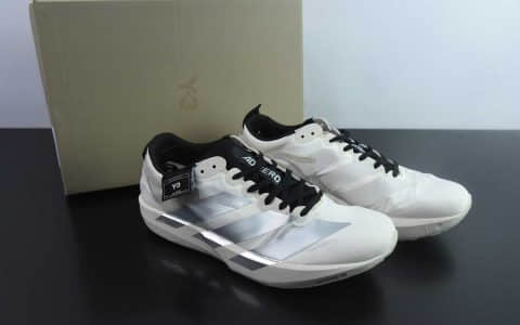 阿迪达斯Adidas Adizero Adios 9 M联名系列白灰银低帮轻便透气竞速休闲运动慢跑鞋纯原版本 货号：JS3152