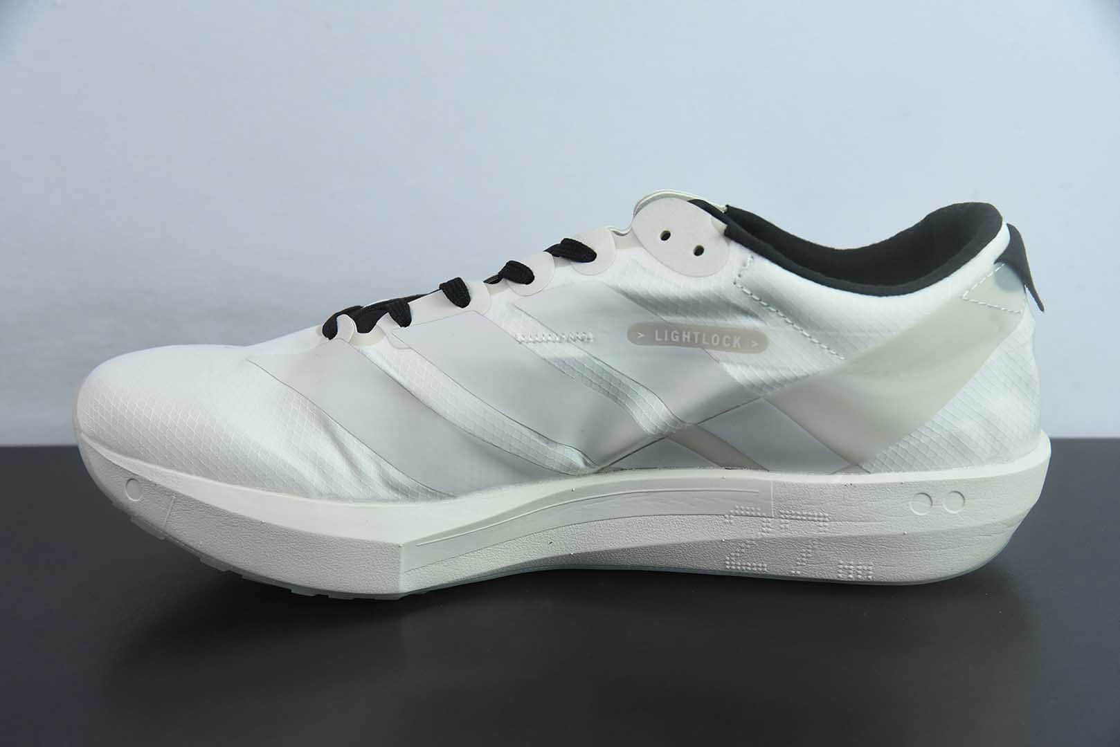 阿迪达斯Adidas Adizero Adios 9 M联名系列白灰银低帮轻便透气竞速休闲运动慢跑鞋纯原版本 货号：JS3152