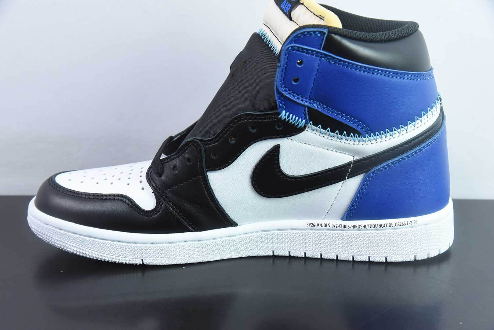 乔丹Fragment x Union x Air Jordan 1 Retro AJ1 乔1全新解构皇家蓝高帮篮球鞋纯原版本 货号：IO7847-001