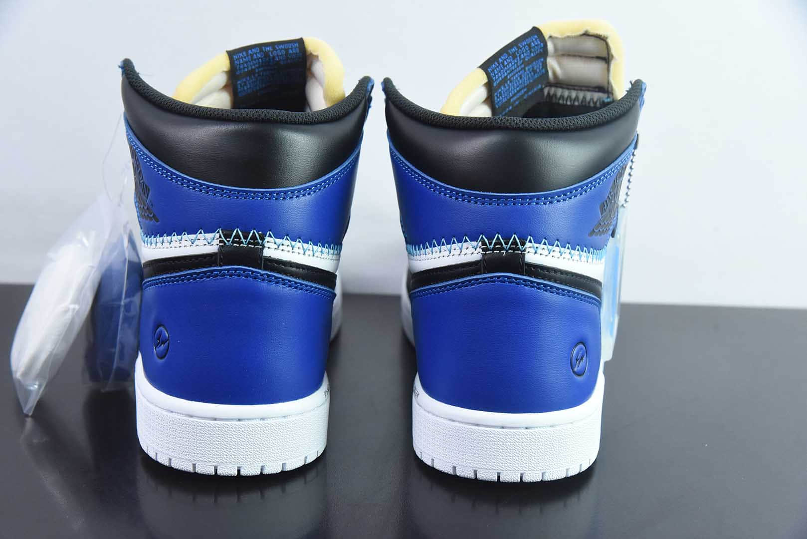 乔丹Fragment x Union x Air Jordan 1 Retro AJ1 乔1全新解构皇家蓝高帮篮球鞋纯原版本 货号：IO7847-001