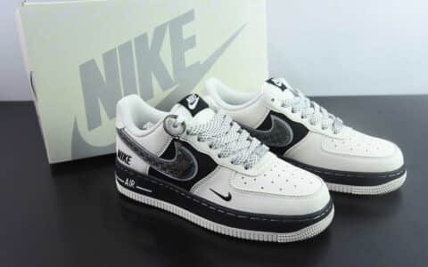 耐克Nike Air Force 1'07 Low NIKE联名双层米黑空军一号低帮休闲板鞋纯原版本 货号：XX3168-206
