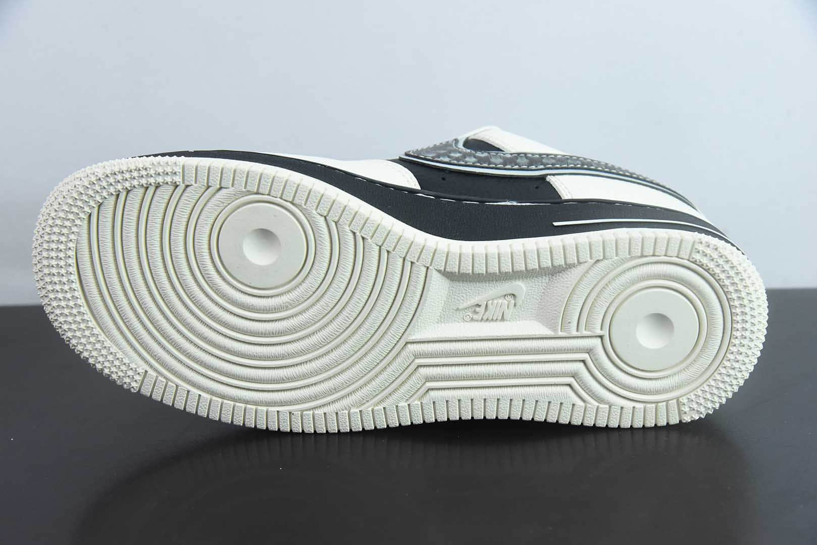 耐克Nike Air Force 1'07 Low NIKE联名双层米黑空军一号低帮休闲板鞋纯原版本 货号：XX3168-206