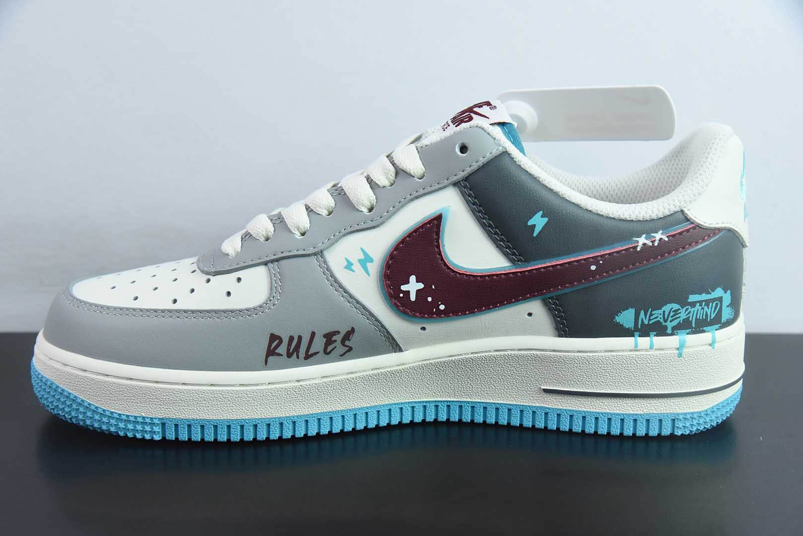 耐克Nike Air Force 1'07 Low Stop Drinking 戒酒骷髅空军一号低帮休闲运动板鞋纯原版本 货号：LJ2288-666