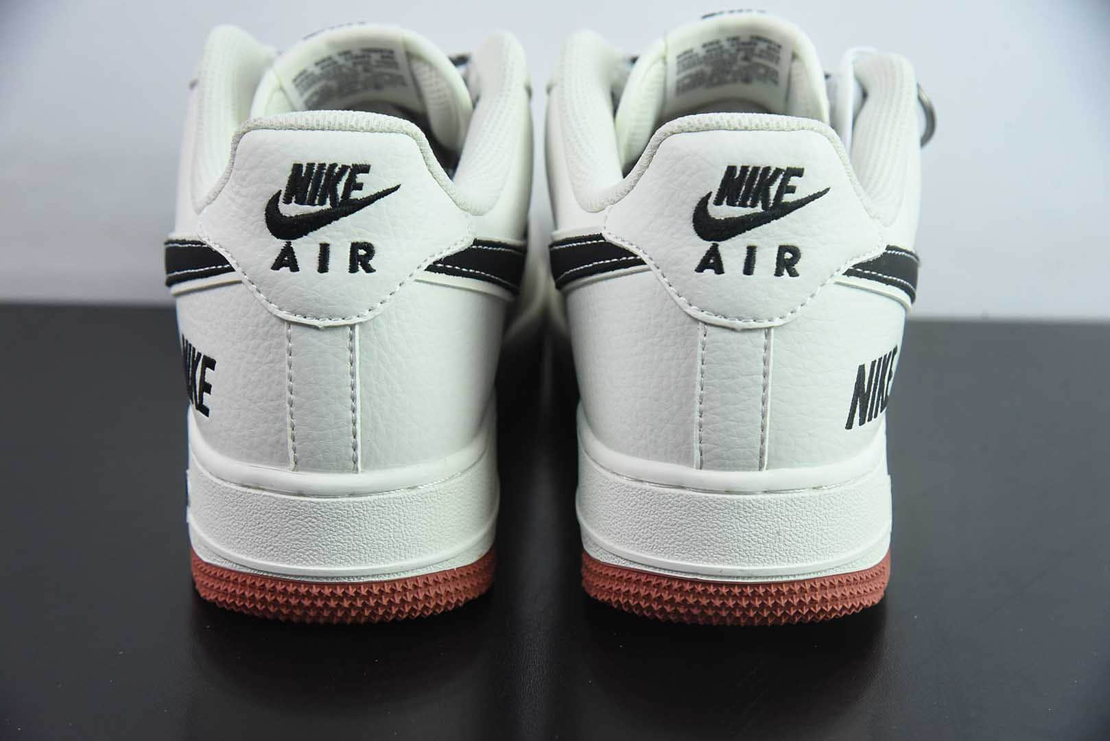 耐克Nike Air Force 1'07 Low NIKE联名米白黑生胶空军一号低帮休闲运动板鞋纯原版本 货号:CS5288-021