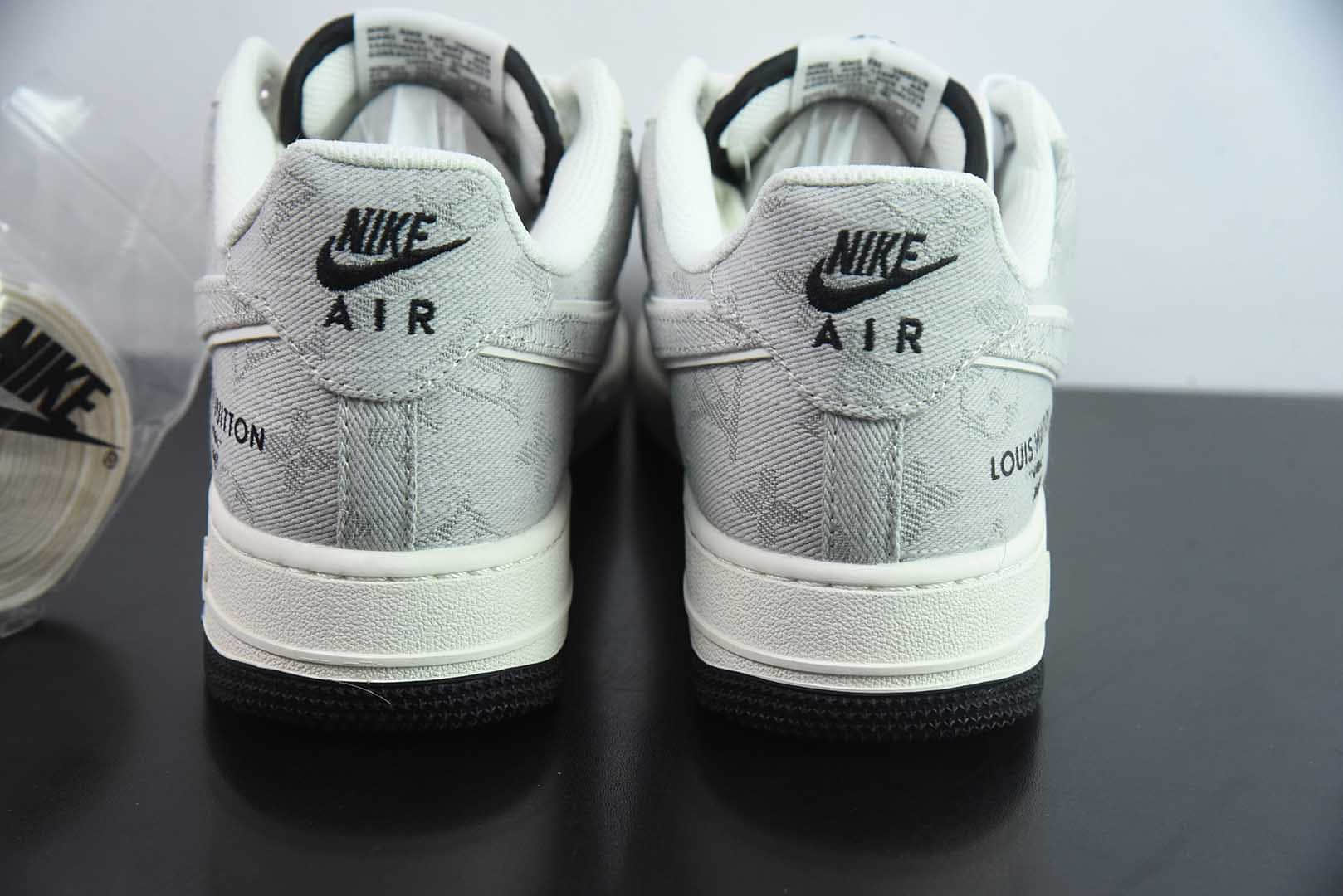 耐克Nike Air Force 1'07 Low LV联名灰牛仔双勾空军一号低帮休闲板鞋纯原版本 货号:YX5066-343