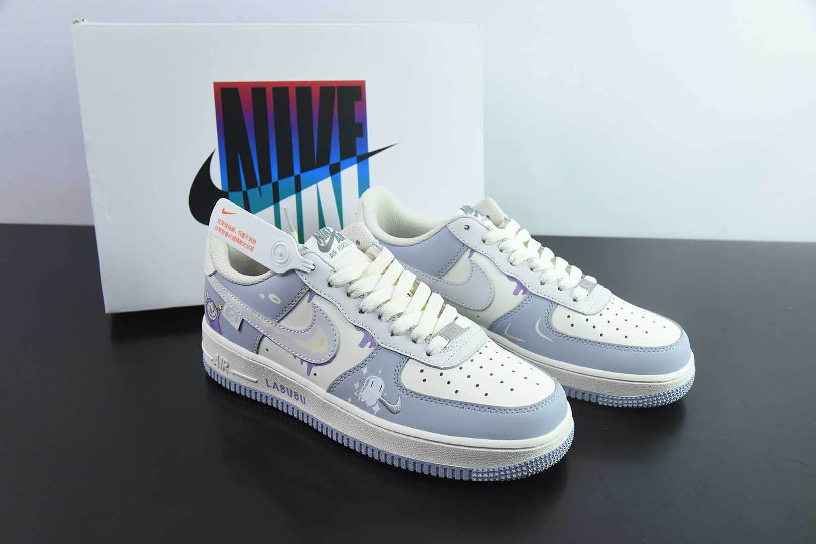 耐克 Nike Air Force 1'07 Low 拉布布紫空军一号低帮休闲运动板鞋纯原版本 货号：YX5066-343