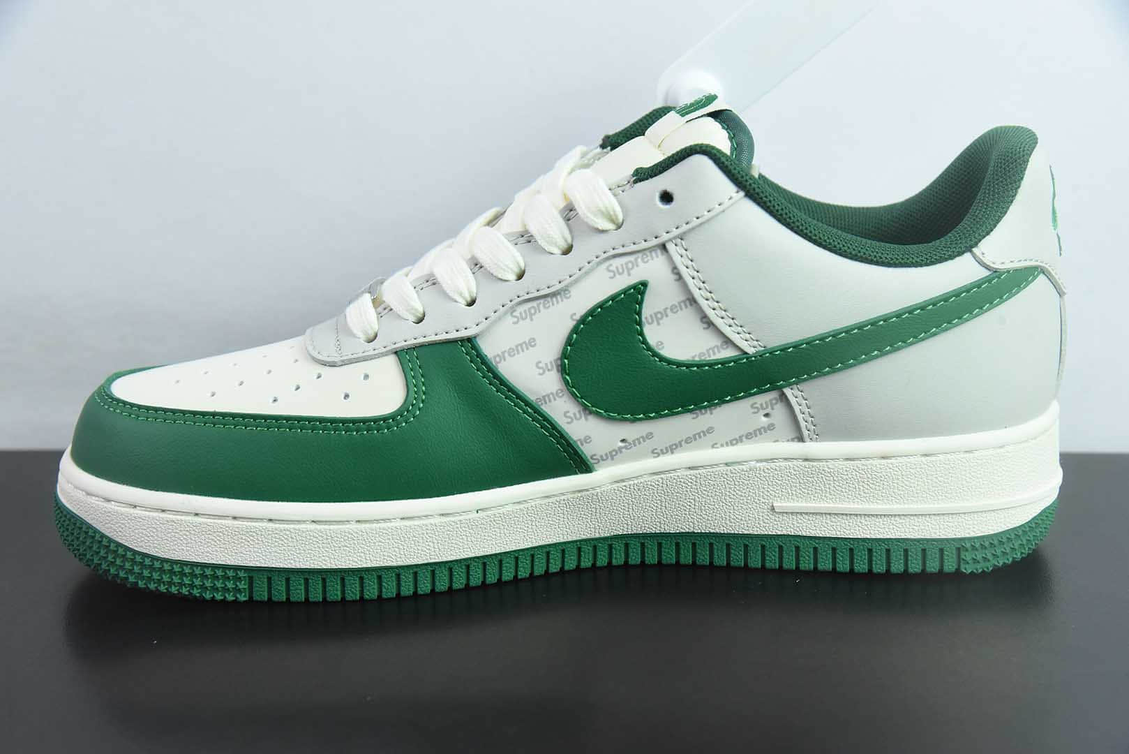 耐克Nike Air Force 1'07 Low 三方联名款孔雀绿空军一号低帮休闲板鞋纯原版本 货号：ZH2598-321