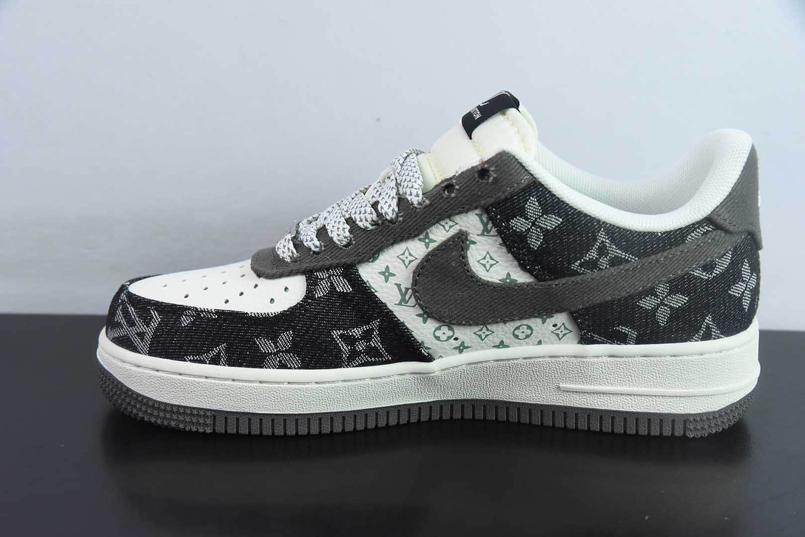 耐克Nike Air Force 1 '07 Low “LV联名黑金”空军一号低帮休闲板鞋纯原版本 货号：JJ2508-703