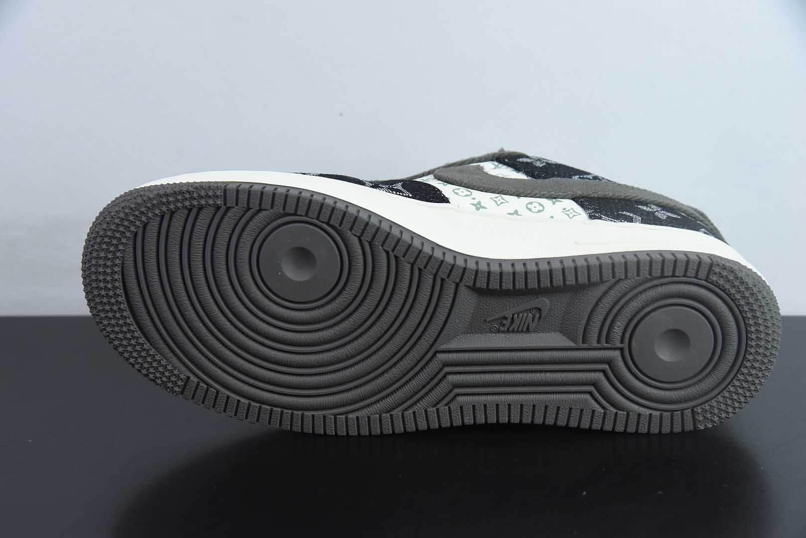 耐克Nike Air Force 1 '07 Low “LV联名黑金”空军一号低帮休闲板鞋纯原版本 货号：JJ2508-703