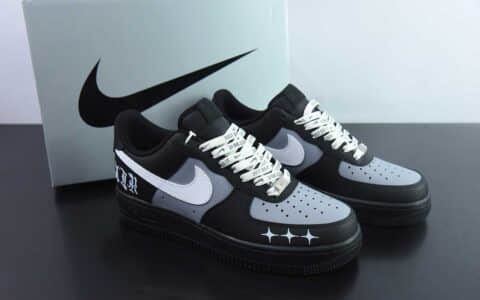 耐克Nike Air Force 1'07 Low 黑银克特空军一号低帮休闲板鞋纯原版本 货号：ZH0316 - 085