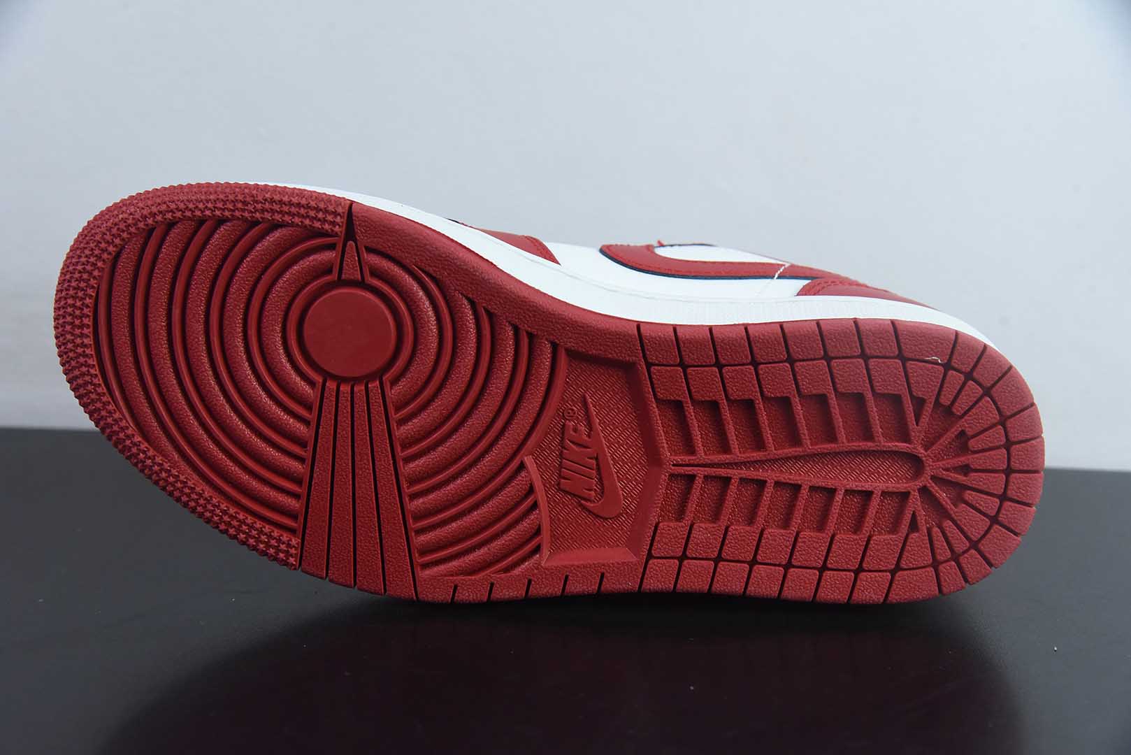 乔丹Air Jordan 1 Low AJ1乔1白红低帮复古休闲板鞋纯原版本 货号：553558-166