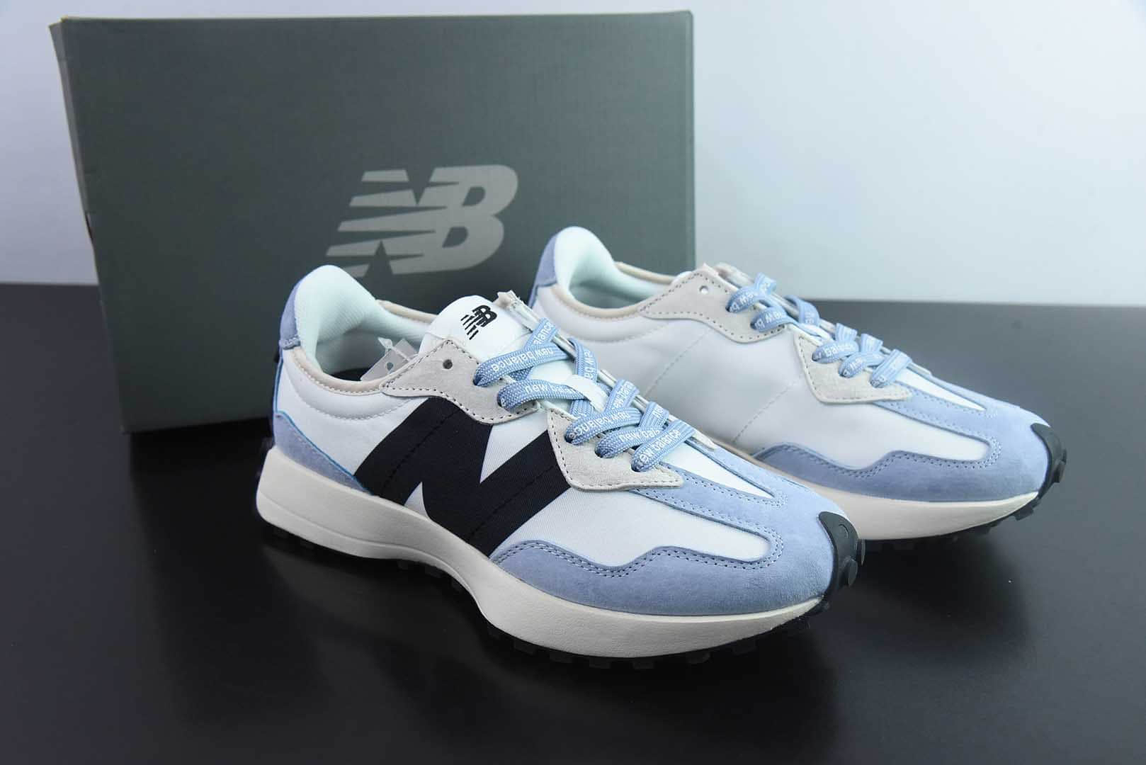新百伦New Balance MS327系列黑蓝白复古休闲运动慢跑鞋纯原版本 货号：MS327FE-1