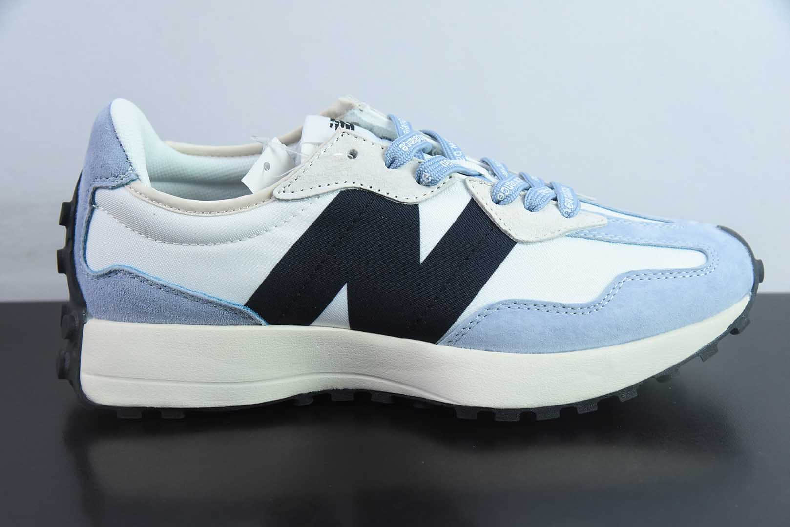 新百伦New Balance MS327系列黑蓝白复古休闲运动慢跑鞋纯原版本 货号：MS327FE-1