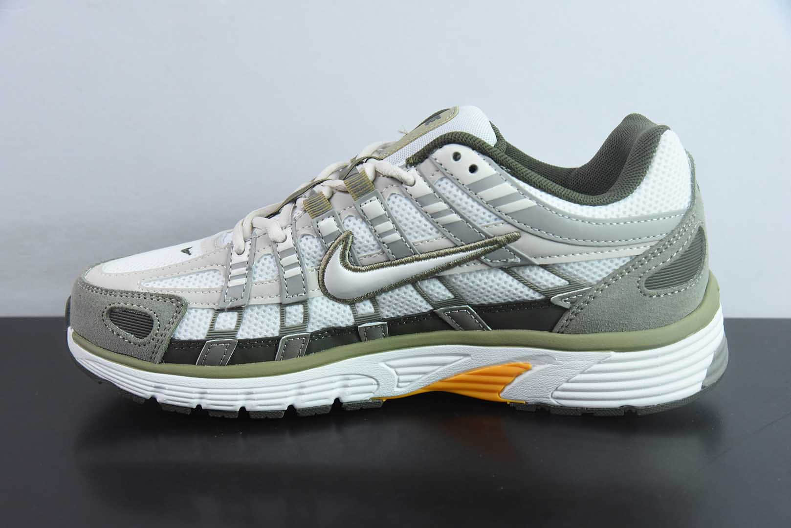 耐克Nike P-6000 Prm米白灰绿复古休闲运动老爹鞋纯原版本 货号：IH0246-320