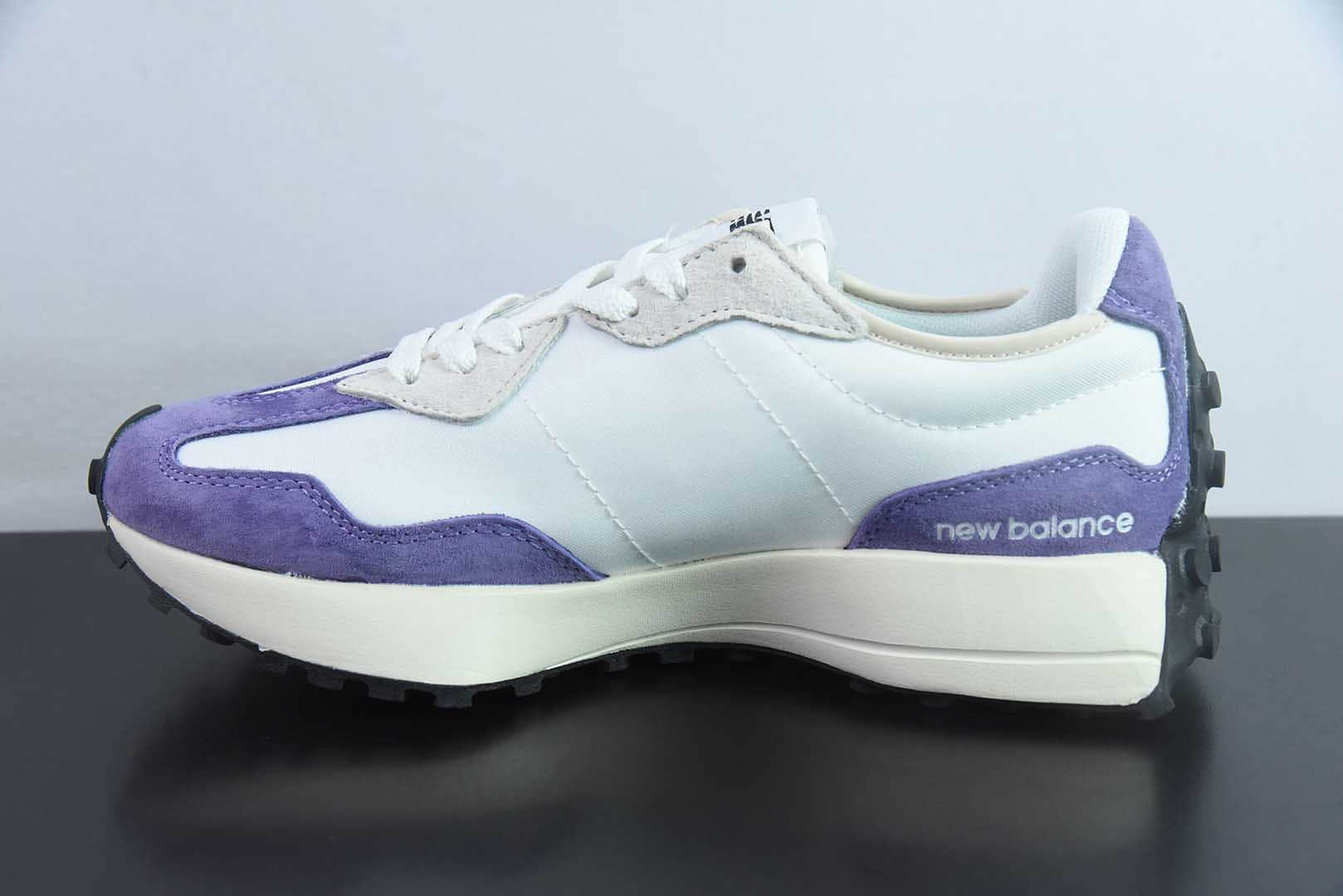 新百伦New Balance MS327系列黑白紫复古休闲运动慢跑鞋纯原版本 货号:MS327FE-2