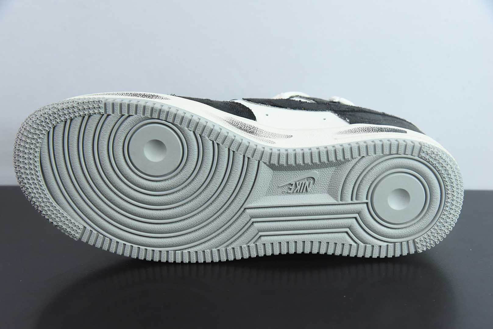 耐克Nike Air Force 1 '07 Low Blue Daisy手绘涂鸦蓝调雏菊空军一号低帮定制板鞋纯原版本 货号:BD7007-333