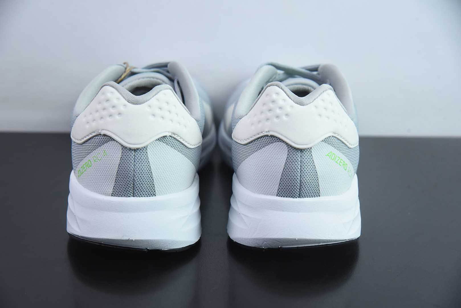 阿迪达斯Adidas Adizero RC 4 阿迪黑灰绿网面透气运动跑鞋纯原版本 货号：GX6667