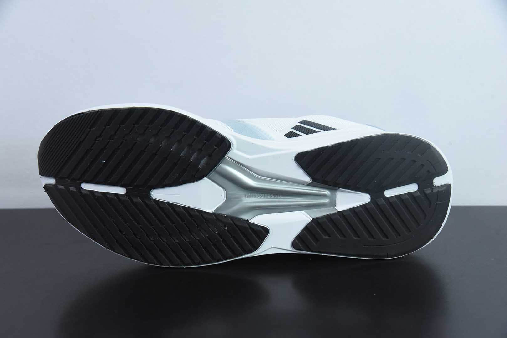 阿迪达斯Adidas Adizero RC 4 阿迪白灰黑网面透气运动跑鞋纯原版本 货号：GX8152