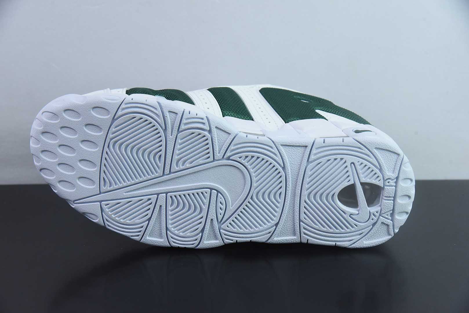 耐克Nike Air More Uptempo Low 大AIR网面初代皮蓬白绿复古篮球鞋纯原版本 货号：FZ3055-102