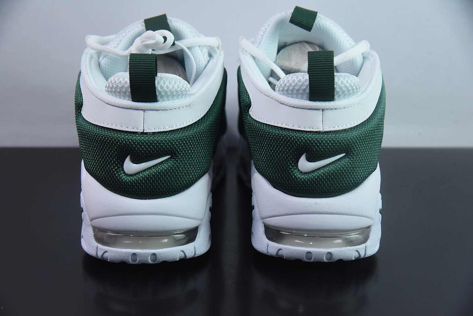 耐克Nike Air More Uptempo Low 大AIR网面初代皮蓬白绿复古篮球鞋纯原版本 货号：FZ3055-102