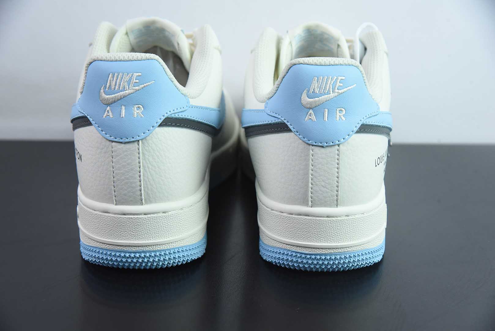 耐克Nike Air Force 1'07 Low LV联名白蓝双拼双勾空军一号低帮休闲板鞋纯原版本 货号：CS5288-028