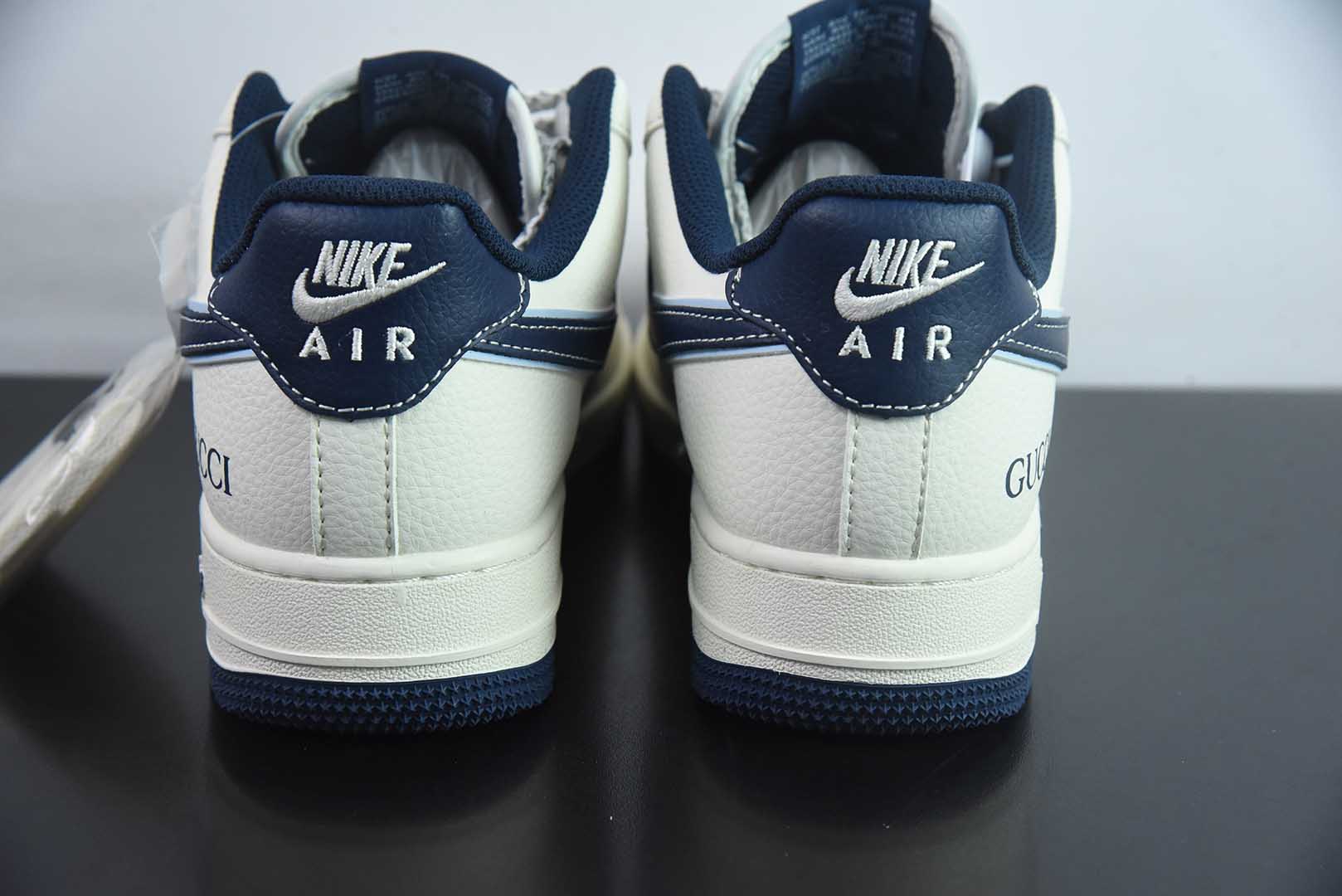耐克Nike Air Force 1'07 Low 古驰联名花纹蓝勾空军一号低帮休闲板鞋纯原版本 货号：XS1958-564