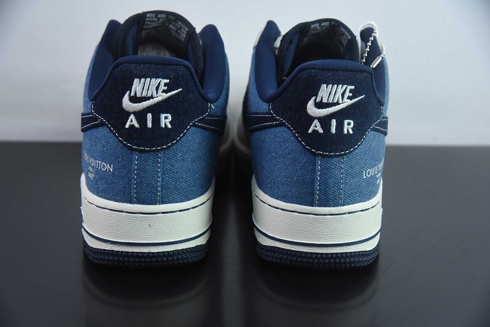 耐克Nike Air Force 1´07 Low LV联名灰蓝牛仔空军一号低帮休闲板鞋纯原版本 货号：SC0601-551