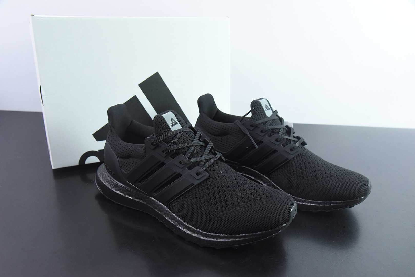 阿迪达斯 Adidas Ultra boost 1.0 UB初代纯黑爆米花休闲运动套脚慢跑鞋纯原版本 货号：HQ4199