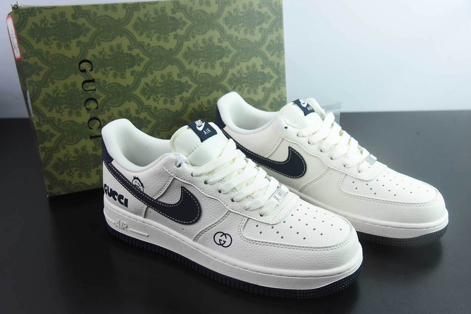 耐克Nike Air Force 1'07 Low 古驰联名鬼脸米蓝空军一号低帮休闲板鞋纯原版本 货号:QW5836-006