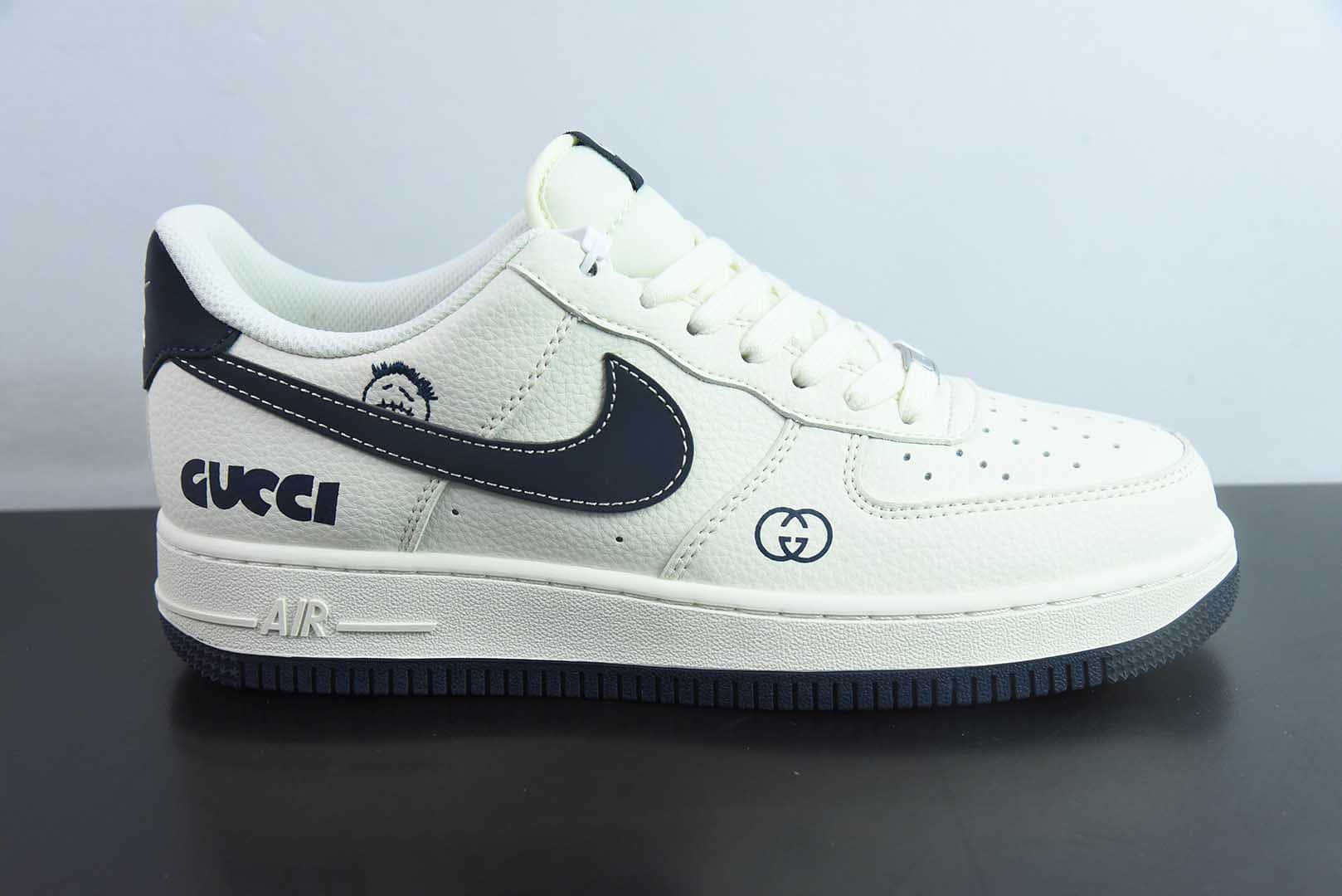 耐克Nike Air Force 1'07 Low 古驰联名鬼脸米蓝空军一号低帮休闲板鞋纯原版本 货号:QW5836-006