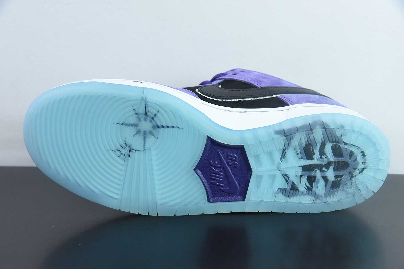 耐克Nike Dunk SB DUNK紫黑白SB低帮休闲滑板鞋纯原版本 货号：HJ0513-500