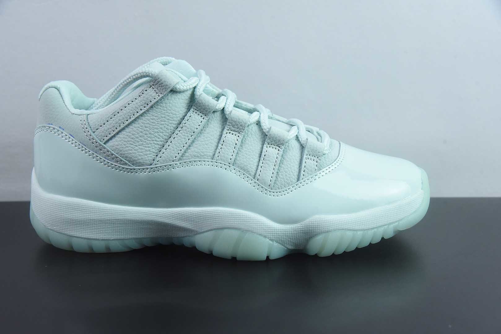 aj11低帮冰屋 浅绿色 乔丹 Air Jordan 11 “Igloo”冰屋 纯原版本 货号：IW1882-300 实拍细节图