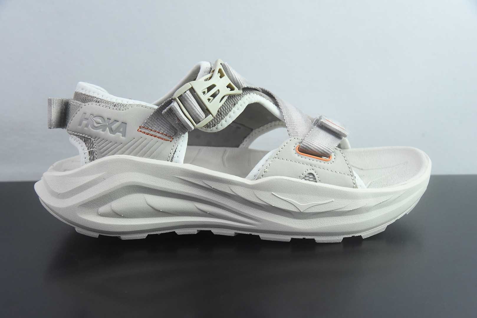 HOKA ONE ONE Infini Hike TC 沙滩凉鞋 灰色 货号:1162590/PCC 纯原版本 实拍细节图