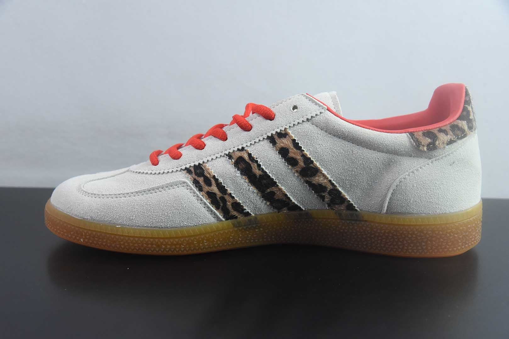 Adidas originals HANDBALL SPEZIAL 三叶草 德训 休闲运动板鞋/灰色豹纹  BD7622 纯原版本 实拍细节图