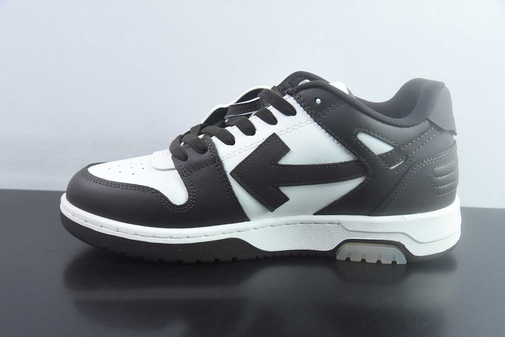 OFF-WHITE OW运动鞋 春夏走秀款球鞋 所有配件均通过定做出产正品裁片 原版比例大箭头定制网眼布双拼牛皮进口机器针车 数控针距精准做工不输大牌里层为高密度透气网眼布/垫脚羊皮私模重工抓地橡胶底 后跟坡度最贴切原版鞋型脱模 厚底约4CM 原盒包装配 TPU大底纯原版本 实拍细节图