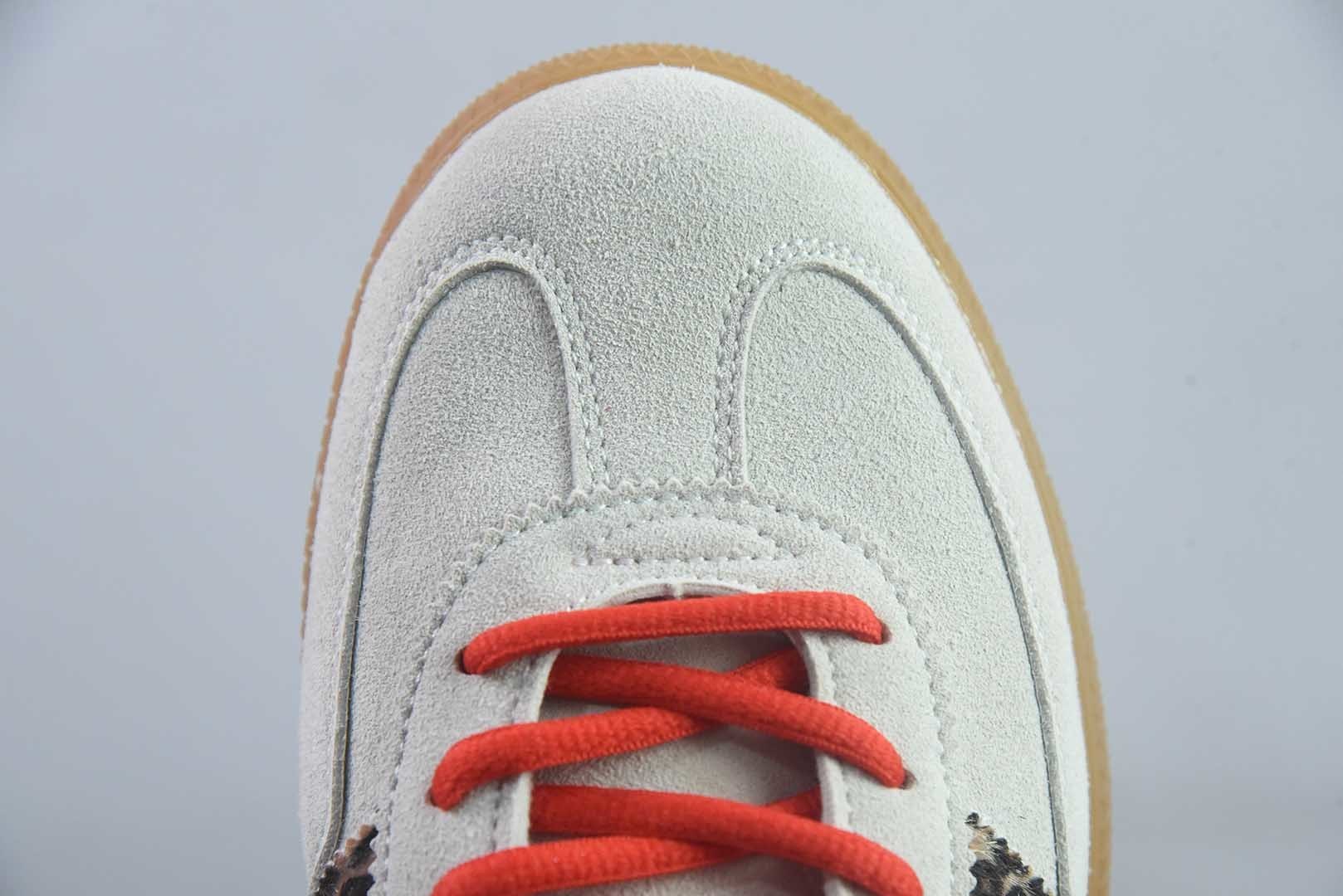 Adidas originals HANDBALL SPEZIAL 三叶草 德训 休闲运动板鞋/灰色豹纹  BD7622 纯原版本 实拍细节图