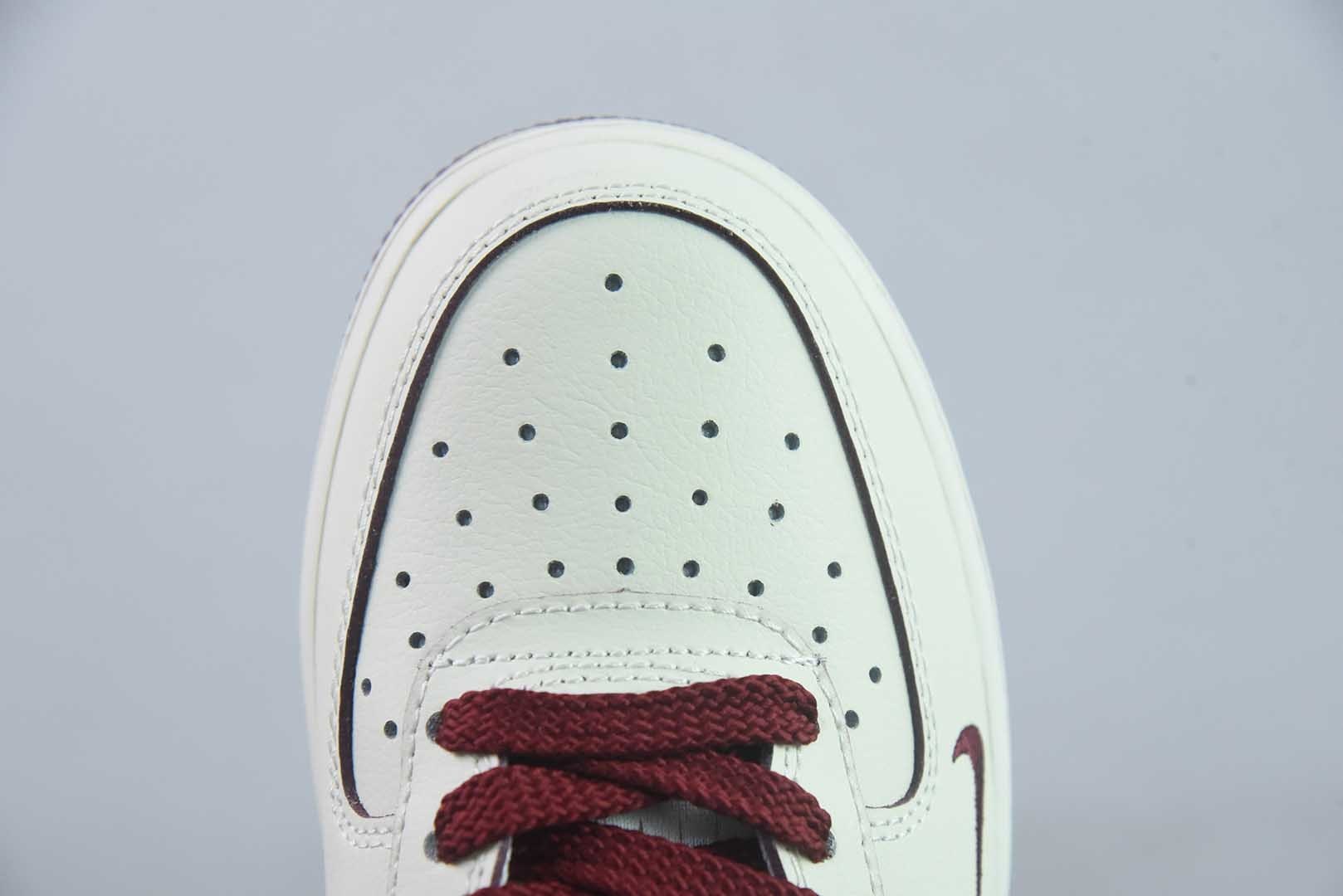 耐克 Nike Air Force 1'07 Low "Wild Berry Leopard Shadow" 手绘涂鸦 野莓豹影 空军一号低帮休闲板鞋 FB1839-521 纯原版本 实拍细节图