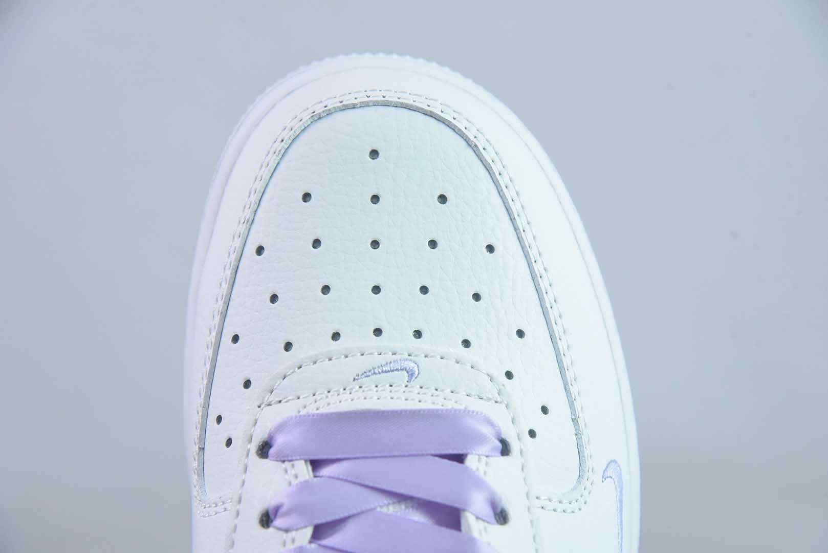 耐克 Nike Air Force 1'07 Low "Ice Blue Leopard Shadow" 手绘涂鸦 冰蓝豹影 空军一号低帮休闲板鞋 FB8971-008 纯原版本 实拍细节图