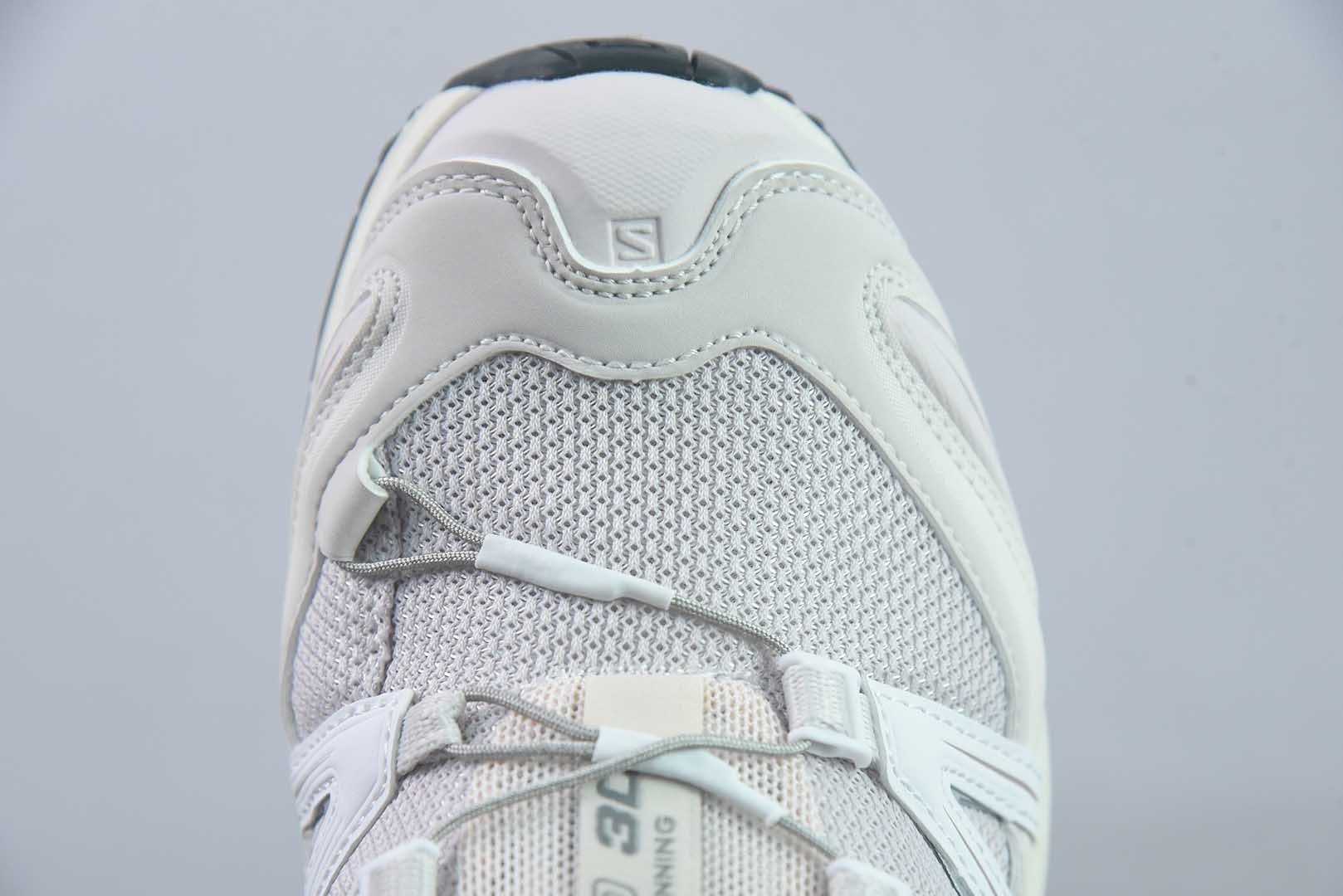 SALOMON萨洛蒙 XA PRO 3D 樱花 百搭舒适 低帮 户外功能鞋 男女同款 米绿色 454494 纯原版本 实拍细节图