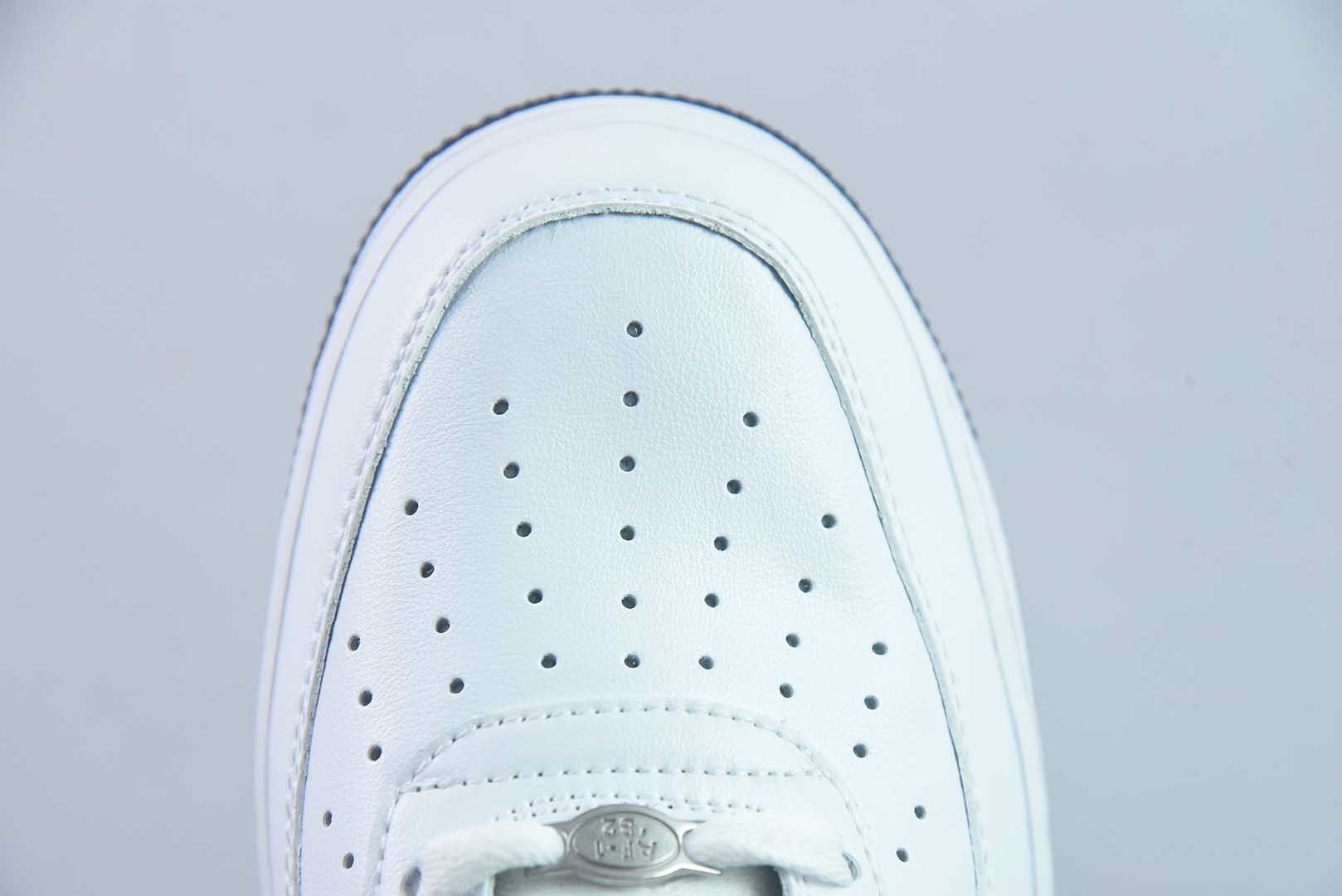 纯原 Lil Yachty x 耐克 Nike Air Force 1'07 Low "Concrete Boys" 联名款 打工人 空军一号低帮休闲板鞋 货号：IB5720-100 实拍细节图