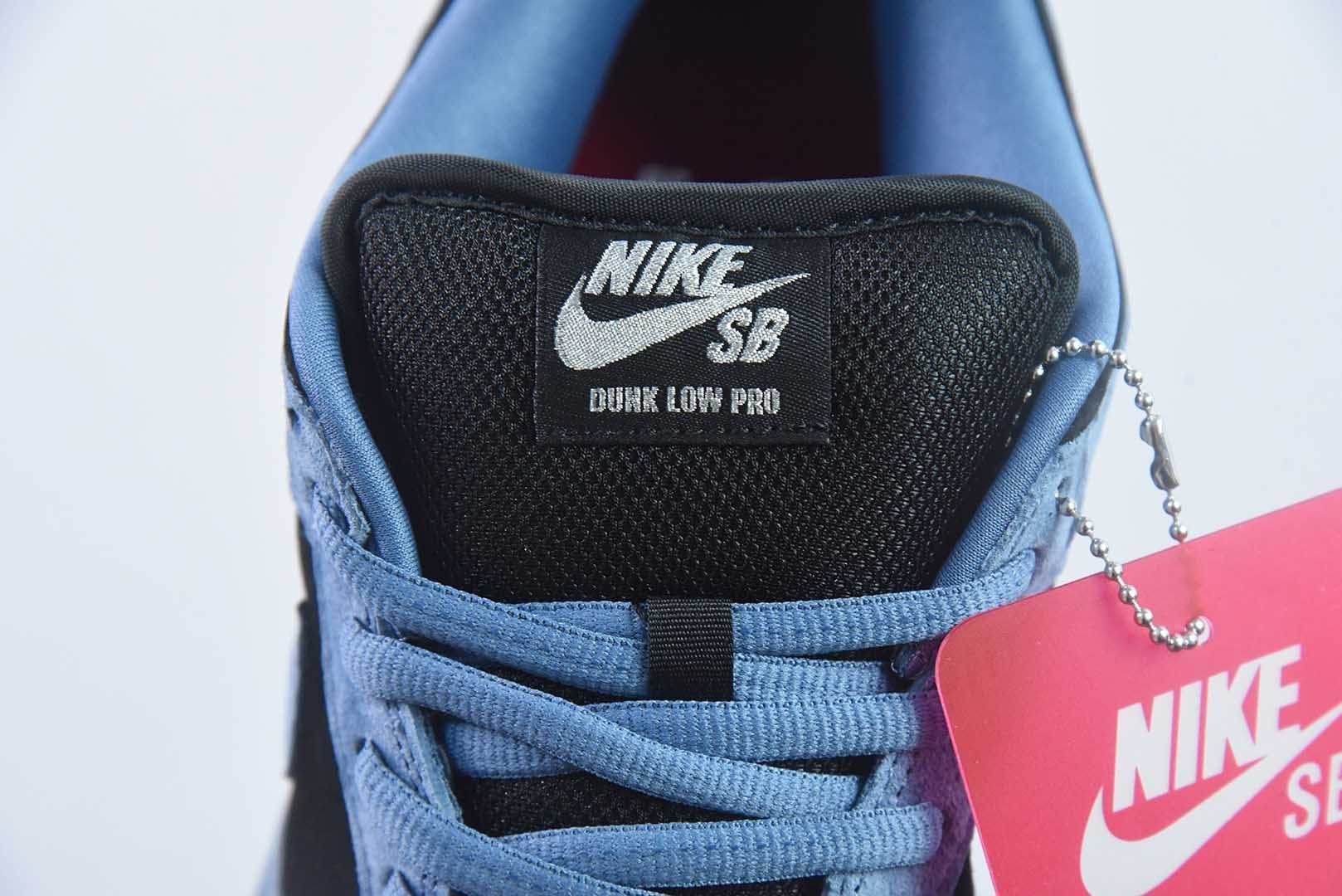 S2纯原耐克 Nike Dunk SB DUNK LOW PRO OG QS x Supreme 黑蓝 货号：HQ8487-400 实拍细节图