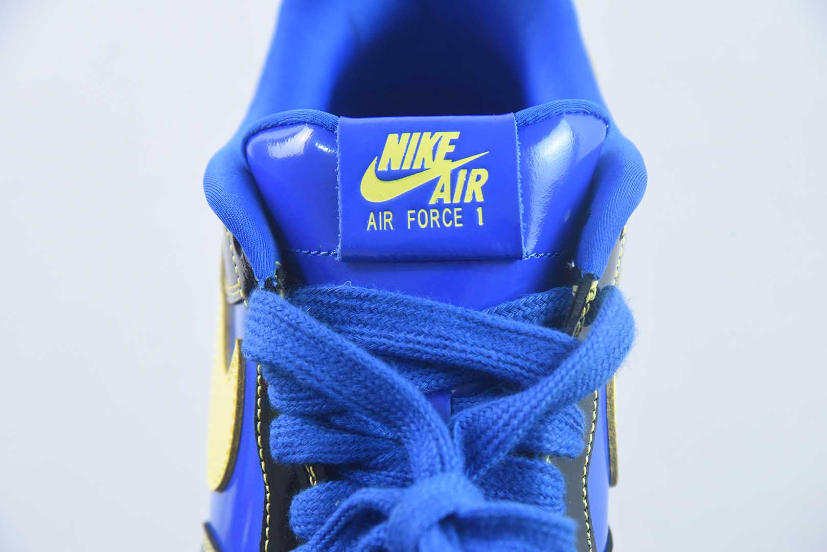 S2纯原版 空军一号af1 黑黄蓝 耐克 Nike  × Central Cee Air Force 1 Low SP 低帮 板鞋 货号：IQ1402-010 实拍细节图