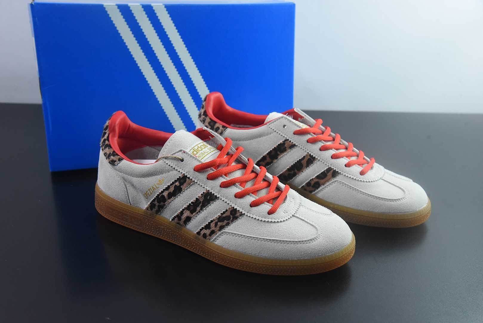 Adidas originals HANDBALL SPEZIAL 三叶草 德训 休闲运动板鞋/灰色豹纹  BD7622 纯原版本 主图