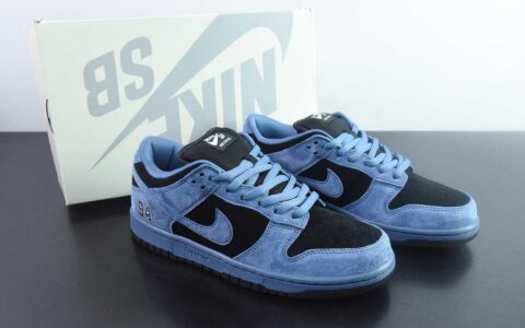 S2纯原耐克 Nike Dunk SB DUNK LOW PRO OG QS x Supreme 黑蓝 货号：HQ8487-400 主图